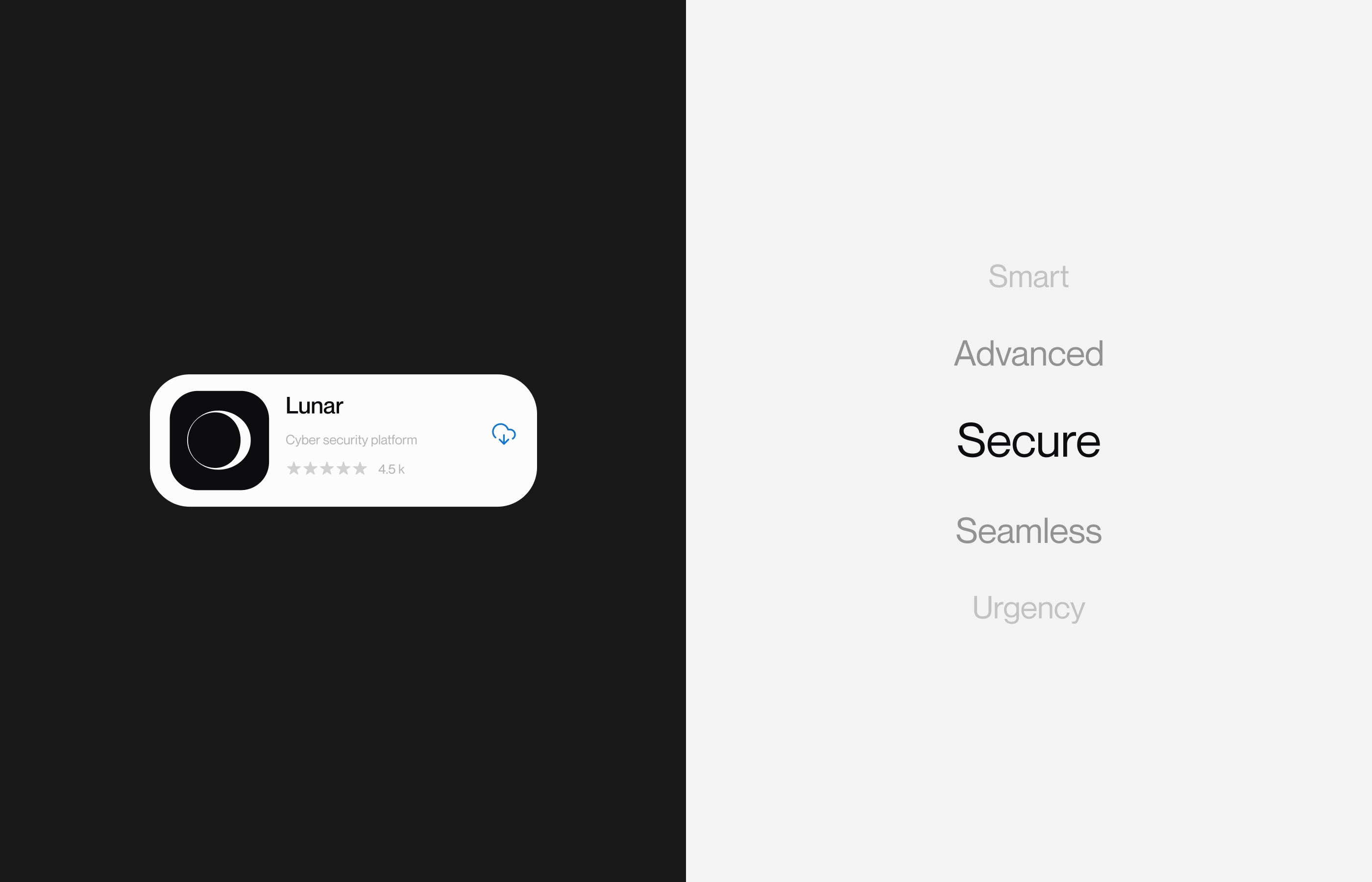 Lunar security campaign on a digital billboard
