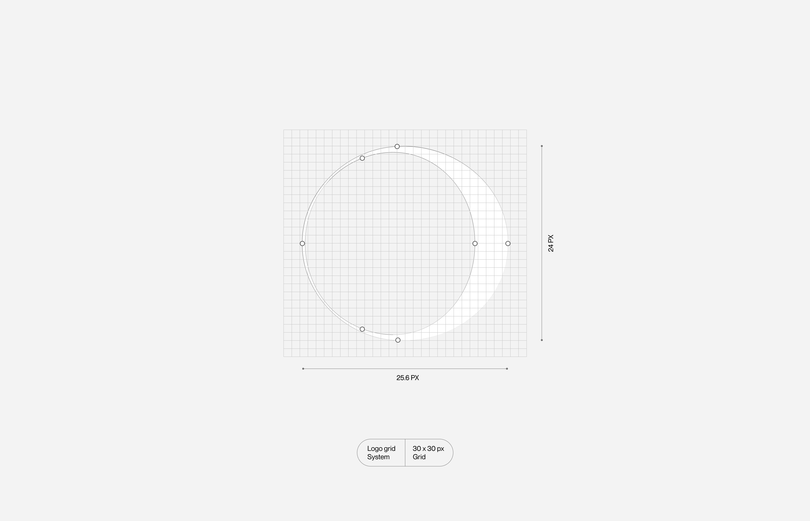 Geometric construction of the Lunar eclipse symbol