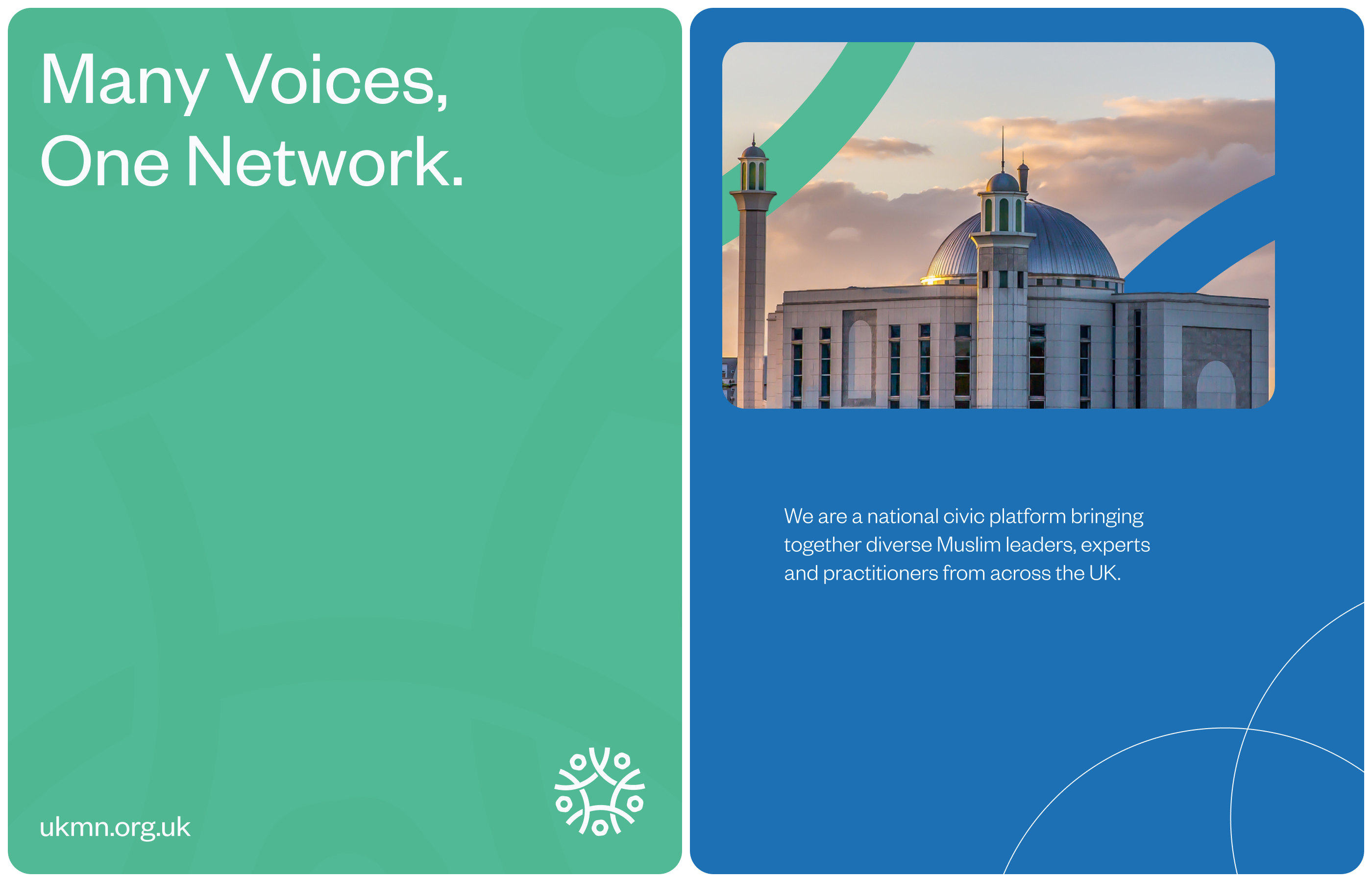 UK Muslim Network brand identity case study, screen 07
