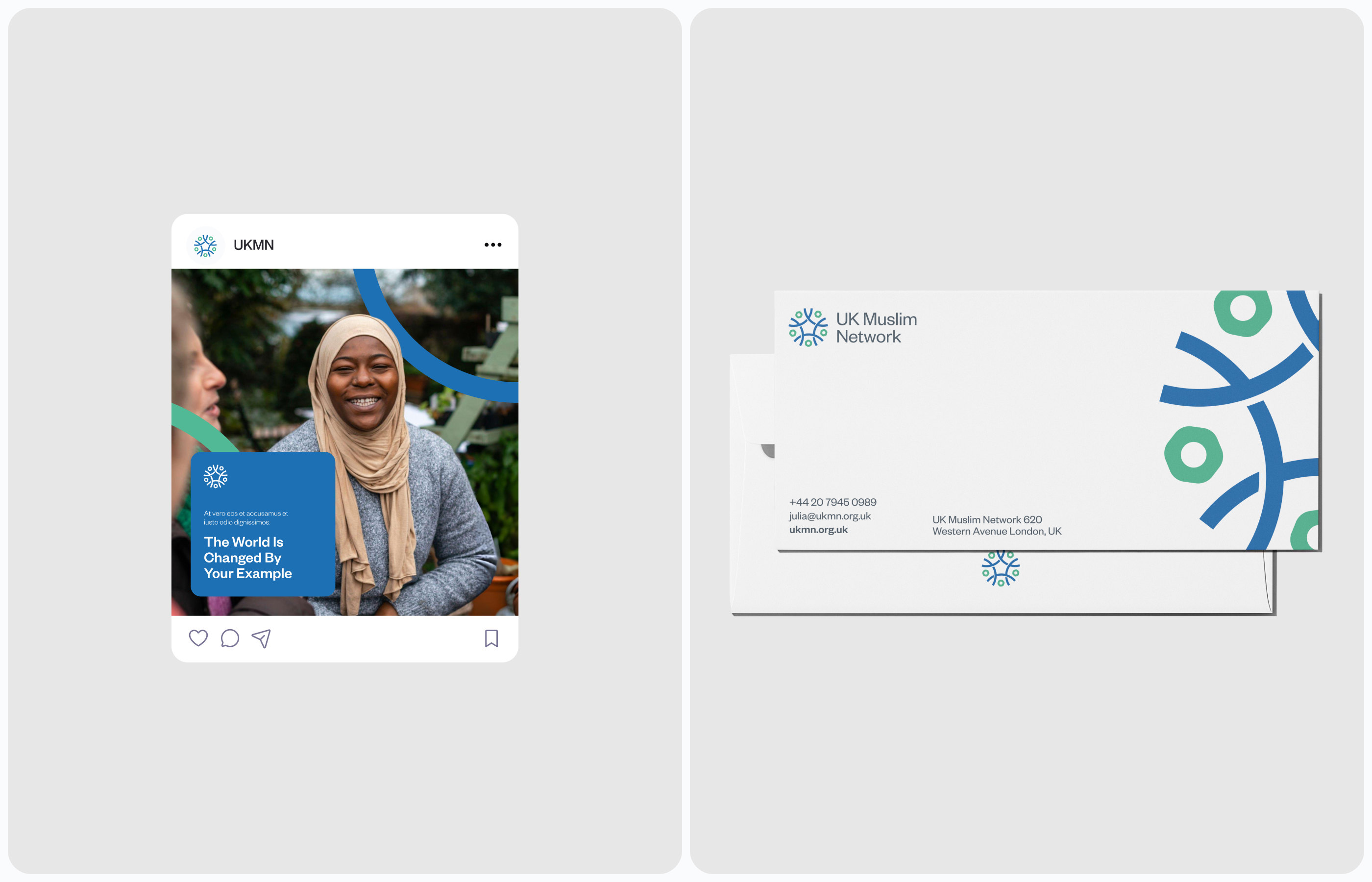 UK Muslim Network brand identity case study, screen 22